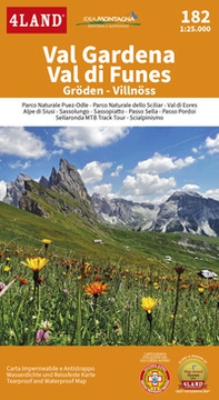 Val Gardena Val di Funes. 182. Gröden-Villnöss. 1:25.000 - Librerie.coop
