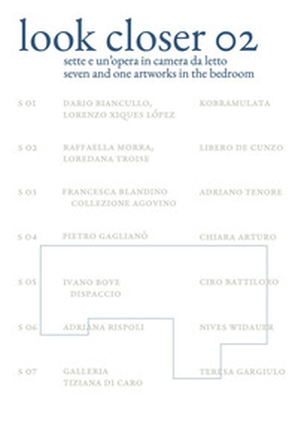 Look closer 02. Sette e un?opera in camera da letto-Seven and one artworks in the bedroom - Librerie.coop