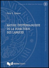Nature épistémologique de la didactique des langues - Librerie.coop Nature épistémologique de la didactique des langues - Librerie.coop