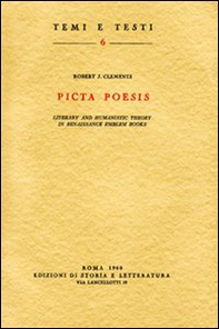 Picta poesis. Literary and humanistic theory in Renaissance emblem books - Librerie.coop