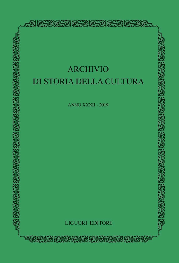 Archivio di storia della cultura. Anno XXXII - 2019 - Librerie.coop Archivio di storia della cultura. Anno XXXII - 2019 - Librerie.coop