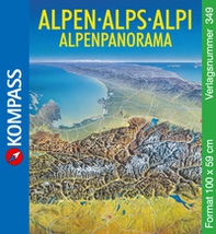 Carta panoramica n. 349. Panorama delle Alpi-Alpenpanorama 1:50.000 - Librerie.coop
