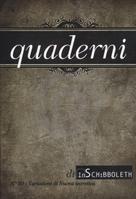 Quaderni di Inschibboleth - Vol. 20 - Librerie.coop Quaderni di Inschibboleth - Vol. 20 - Librerie.coop