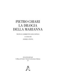 Pietro Chiari. La dilogia della Marianna. Testo e commento linguistico - Librerie.coop
