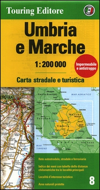 Umbria, Marche 1:200.000 - Librerie.coop