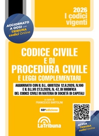 Codice civile e di procedura civile e leggi complementari 2026 - Librerie.coop