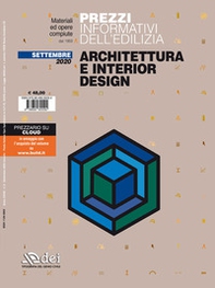Prezzi informativi dell'edilizia. Architettura e interior design. Settembre 2020 - Librerie.coop