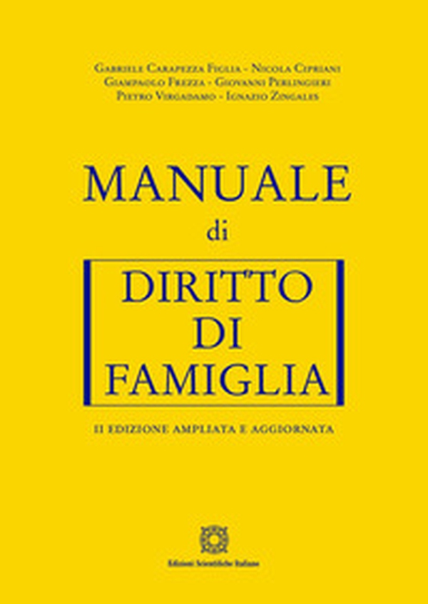 Manuale di diritto di famiglia - Librerie.coop Manuale di diritto di famiglia - Librerie.coop