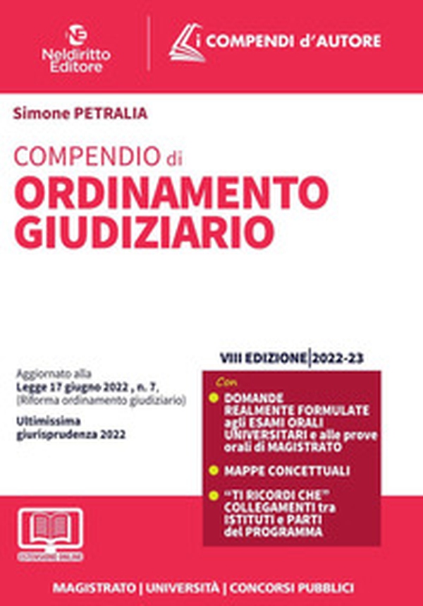 Compendio di ordinamento giudiziario - Librerie.coop Compendio di ordinamento giudiziario - Librerie.coop