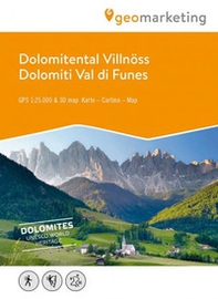 Dolomiti Val di Funes. Carta escursionistica 1:25.000. Ediz. italiana, inglese e tedesca - Librerie.coop