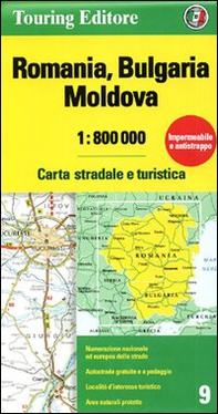 Romania. Bulgaria. Moldavia 1:800.000. Carta stradale e turistica - Librerie.coop