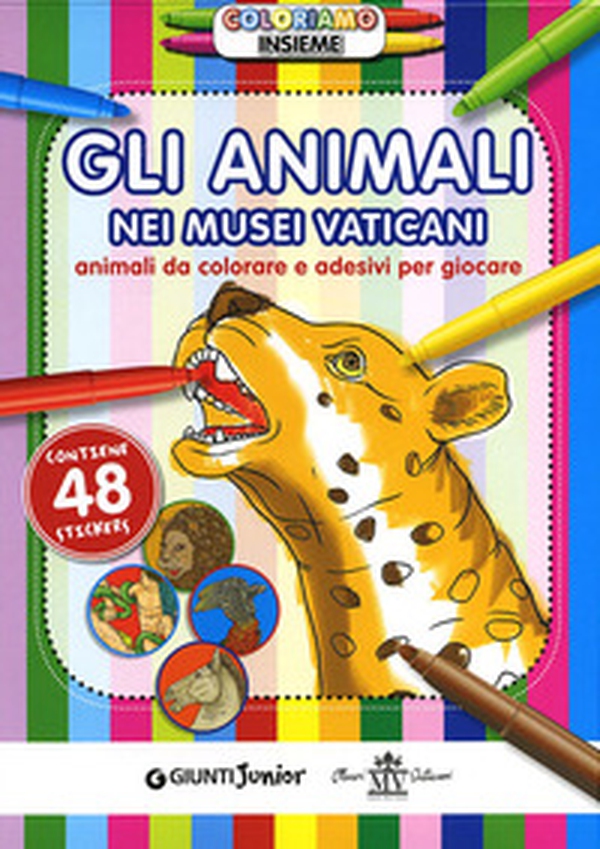 Gli animali nei musei vaticani. Animali da colorare e adesivi per giocare. Con adesivi - Librerie.coop Gli animali nei musei vaticani. Animali da colorare e adesivi per giocare. Con adesivi - Librerie.coop