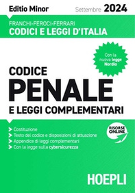 Codice penale e leggi complementari. Settembre 2024. Ediz. minor. Con la nuova legge Nordio - Librerie.coop Codice penale e leggi complementari. Settembre 2024. Ediz. minor. Con la nuova legge Nordio - Librerie.coop