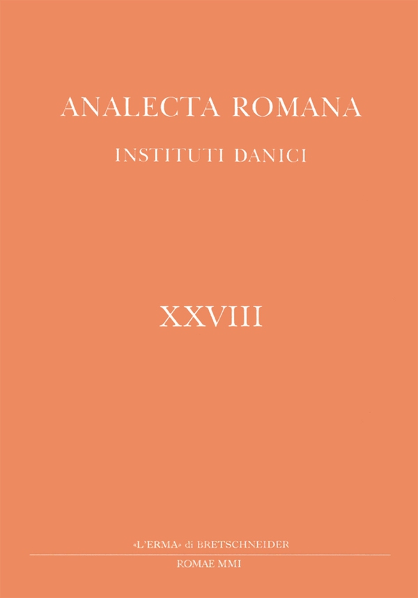 Analecta Romana Instituti Danici, XXVIII (2001) - Librerie.coop