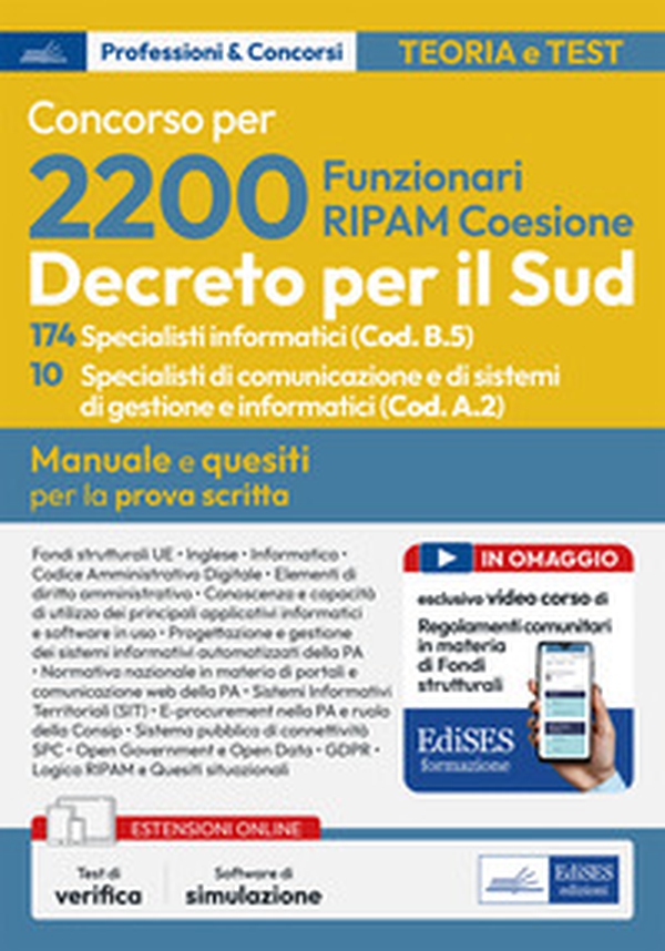 Concorso RIPAM. 174 specialisti informatici e 10 specialisti di comunicazione e di sistemi di gestione e informatici. Manuale per la prova scritta - Librerie.coop Concorso RIPAM. 174 specialisti informatici e 10 specialisti di comunicazione e di sistemi di gestione e informatici. Manuale per la prova scritta - Librerie.coop