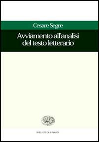 Avviamento all'analisi del testo letterario - Librerie.coop
