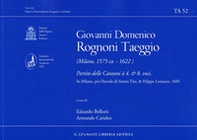 Rognoni Taeggio Giovanni Domenico - Partito delle Canzoni à 4. & 8. voci - Librerie.coop Rognoni Taeggio Giovanni Domenico - Partito delle Canzoni à 4. & 8. voci - Librerie.coop