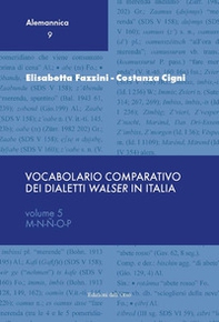 Vocabolario comparativo dei dialetti Walser in Italia - Librerie.coop