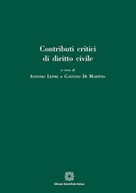 Contributi critici di diritto civile - Librerie.coop