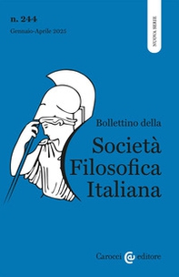 Bollettino società filosofica italiana. Nuova serie - Vol. 1 - Librerie.coop