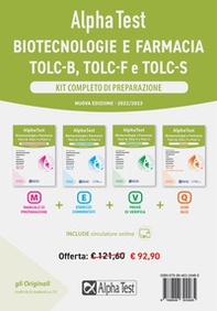 Alpha Test. Biotecnologie e farmacia. Kit completo di preparazione: Manuale di preparazione-Esercizi commentati-Prove di verifica-3200 quiz - Librerie.coop