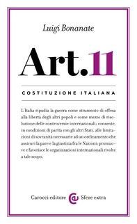 Costituzione italiana: articolo 11 - Librerie.coop Costituzione italiana: articolo 11 - Librerie.coop