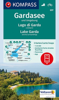 Carta escursionistica n. 697. Lago di Garda e dintorni - Gardasee und Umgebung 1:35.000 (set di 3 carte) - Librerie.coop