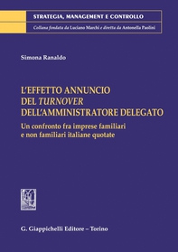 L’effetto annuncio del turnover dell’amministratore delegato - e-Book - Librerie.coop