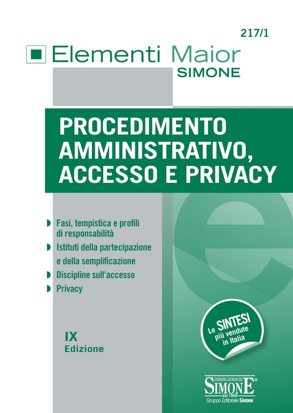 Procedimento Amministrativo, Accesso e Privacy - Librerie.coop Procedimento Amministrativo, Accesso e Privacy - Librerie.coop