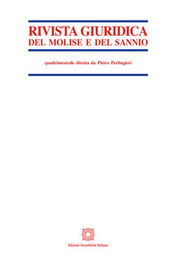 Rivista giuridica del Molise e del Sannio - Vol. 3 - Librerie.coop