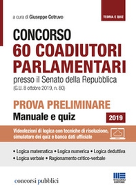Concorso 60 coadiutori parlamentari al Senato. Prova preliminare - Librerie.coop