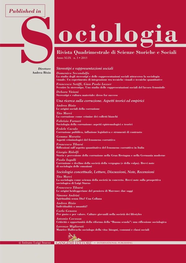 Lo studio degli stereotipi e delle rappresentazioni sociali attraverso la sociologia visuale. Un esperimento di integrazione tra tecniche visuali e tecniche quantitative - Librerie.coop Lo studio degli stereotipi e delle rappresentazioni sociali attraverso la sociologia visuale. Un esperimento di integrazione tra tecniche visuali e tecniche quantitative - Librerie.coop