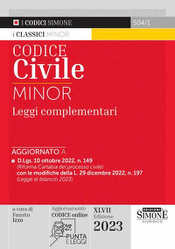 Codice civile. Leggi complementari. Ediz. minor - Librerie.coop Codice civile. Leggi complementari. Ediz. minor - Librerie.coop