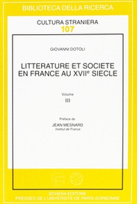Litterature et societé en France au XVII/e siècle - Librerie.coop