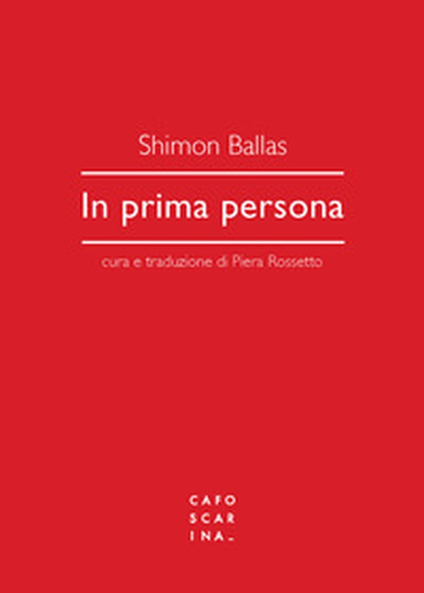 In prima persona - Librerie.coop In prima persona - Librerie.coop
