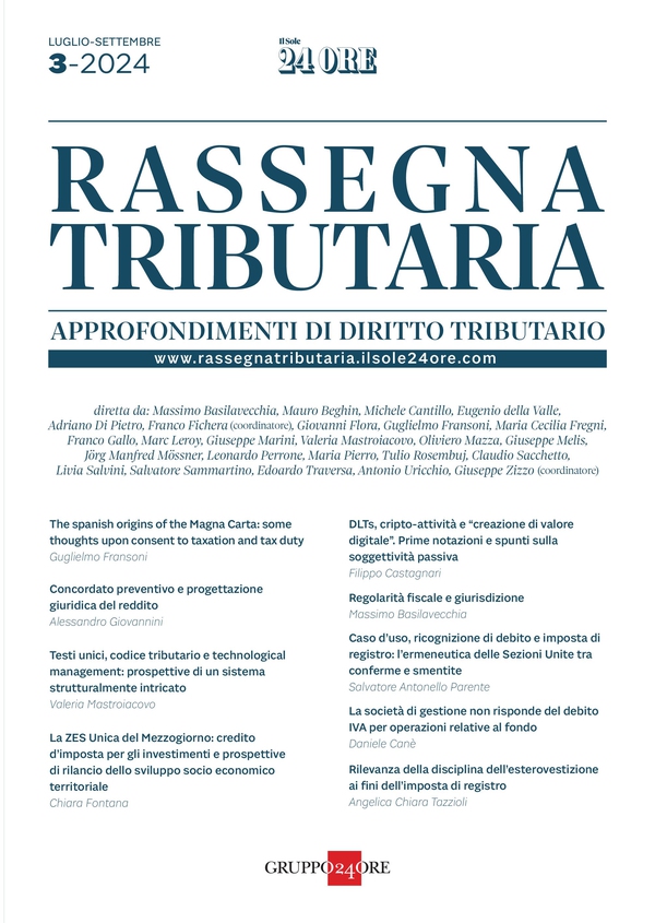 Rassegna Tributaria 3/2024 - Librerie.coop Rassegna Tributaria 3/2024 - Librerie.coop