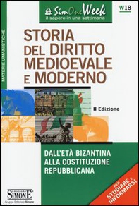 Storia del diritto medioevale e moderno. Dall'età bizantina alla Costituzione repubblicana - Librerie.coop