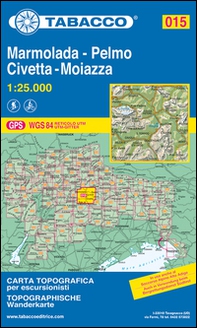 Marmolada. Pelmo. Civetta. Moiazza. Carta topografica 1:25.000 - Librerie.coop