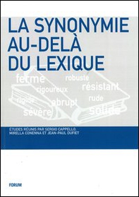 La synonymie au-delà du lexique - Librerie.coop