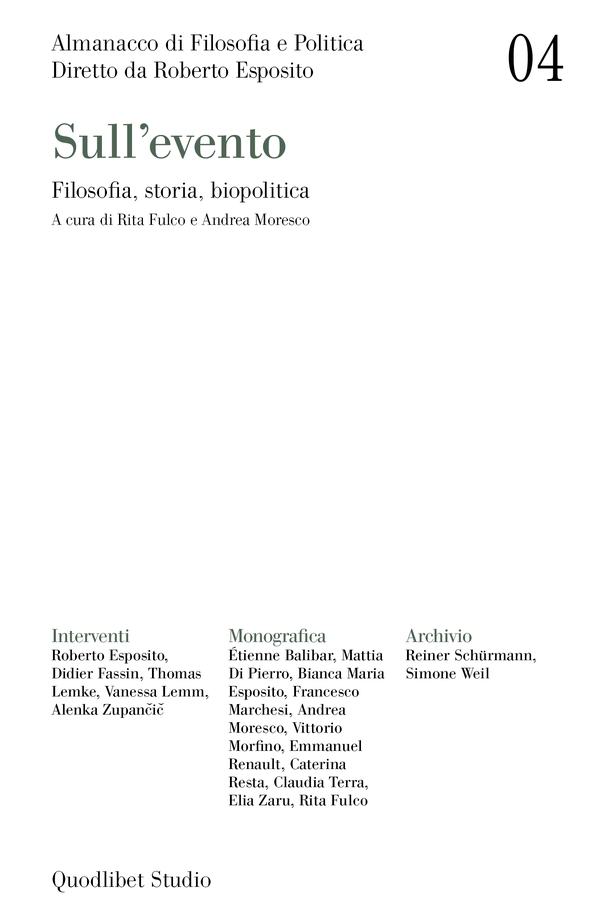 Almanacco di Filosofia e Politica 4. Sull'evento - Librerie.coop Almanacco di Filosofia e Politica 4. Sull'evento - Librerie.coop