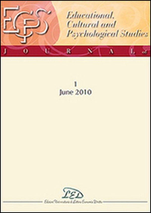 Journal of educational, cultural and psychological studies (ECPS Journal). Ediz. italiana e inglese - Vol. 1 - Librerie.coop