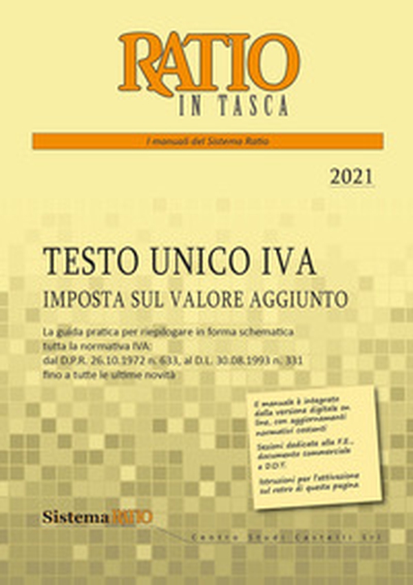 Testo unico IVA 2021. Imposta sul valore aggiunto - Librerie.coop Testo unico IVA 2021. Imposta sul valore aggiunto - Librerie.coop