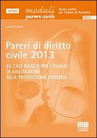 Pareri di diritto civile 2013 - Librerie.coop