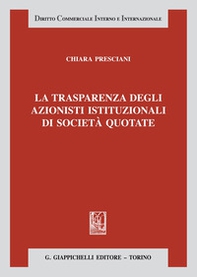 La trasparenza degli azionisti istituzionali di società quotate - Librerie.coop