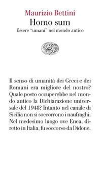 Homo sum. Essere «umani» nel mondo antico - Librerie.coop Homo sum. Essere «umani» nel mondo antico - Librerie.coop