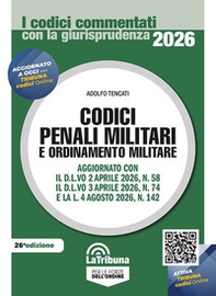 Codici penali militari e ordinamento militare - Librerie.coop