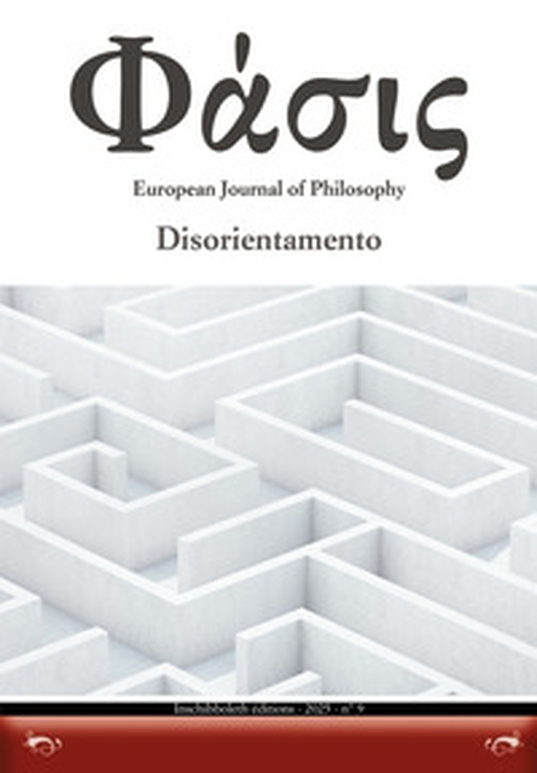 Phàsis. European journal of philosohy - Vol. 9 - Librerie.coop