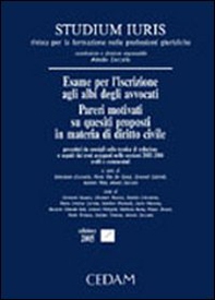 Esame per l'iscrizione agli albi degli avvocati. Pareri motivati su quesiti proposti in materia di diritto civile - Librerie.coop