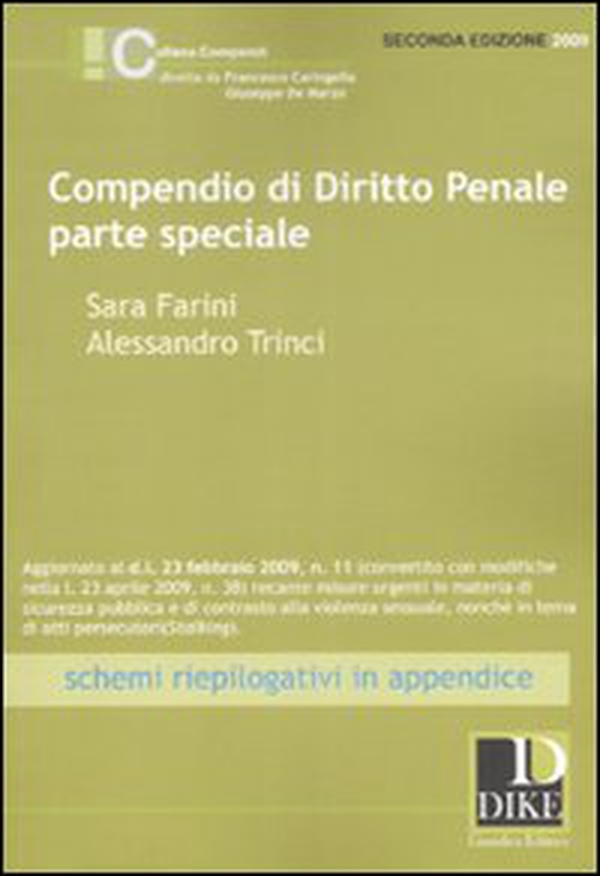 Compendio di diritto penale. Parte speciale - Librerie.coop Compendio di diritto penale. Parte speciale - Librerie.coop