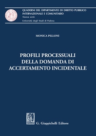 Profili processuali della domanda di accertamento incidentale - e-Book - Librerie.coop Profili processuali della domanda di accertamento incidentale - e-Book - Librerie.coop
